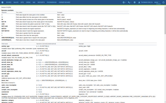 Checklist Query Language syntax documentation