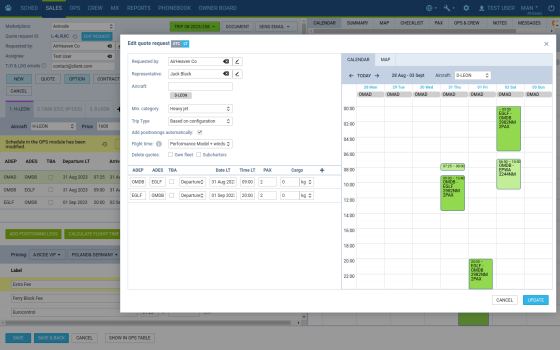 Manage requests originating from Avinode 